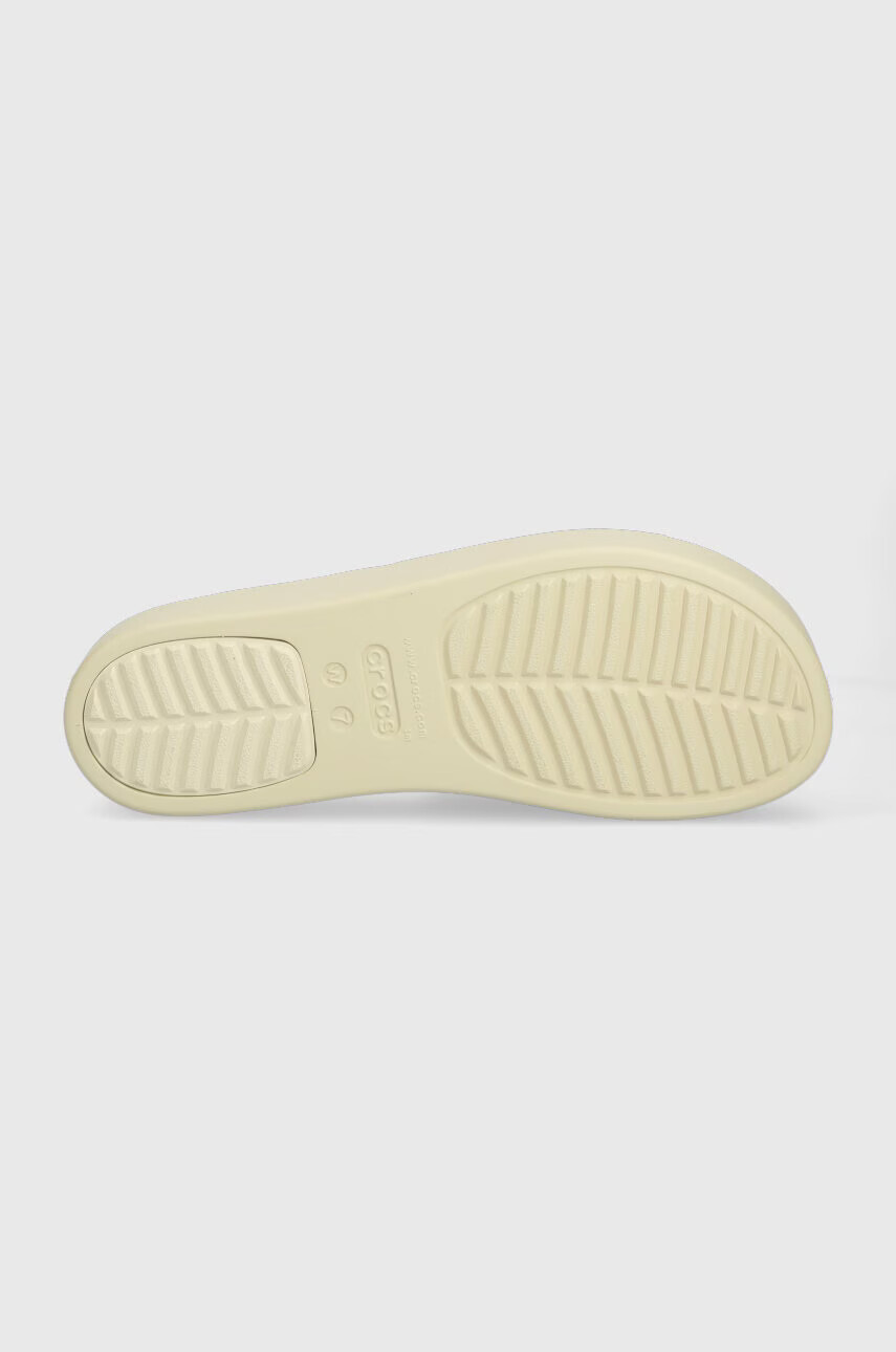 Crocs Чехли Brooklyn Slide в бежово със скосена платформа 208728 - Pepit.bg