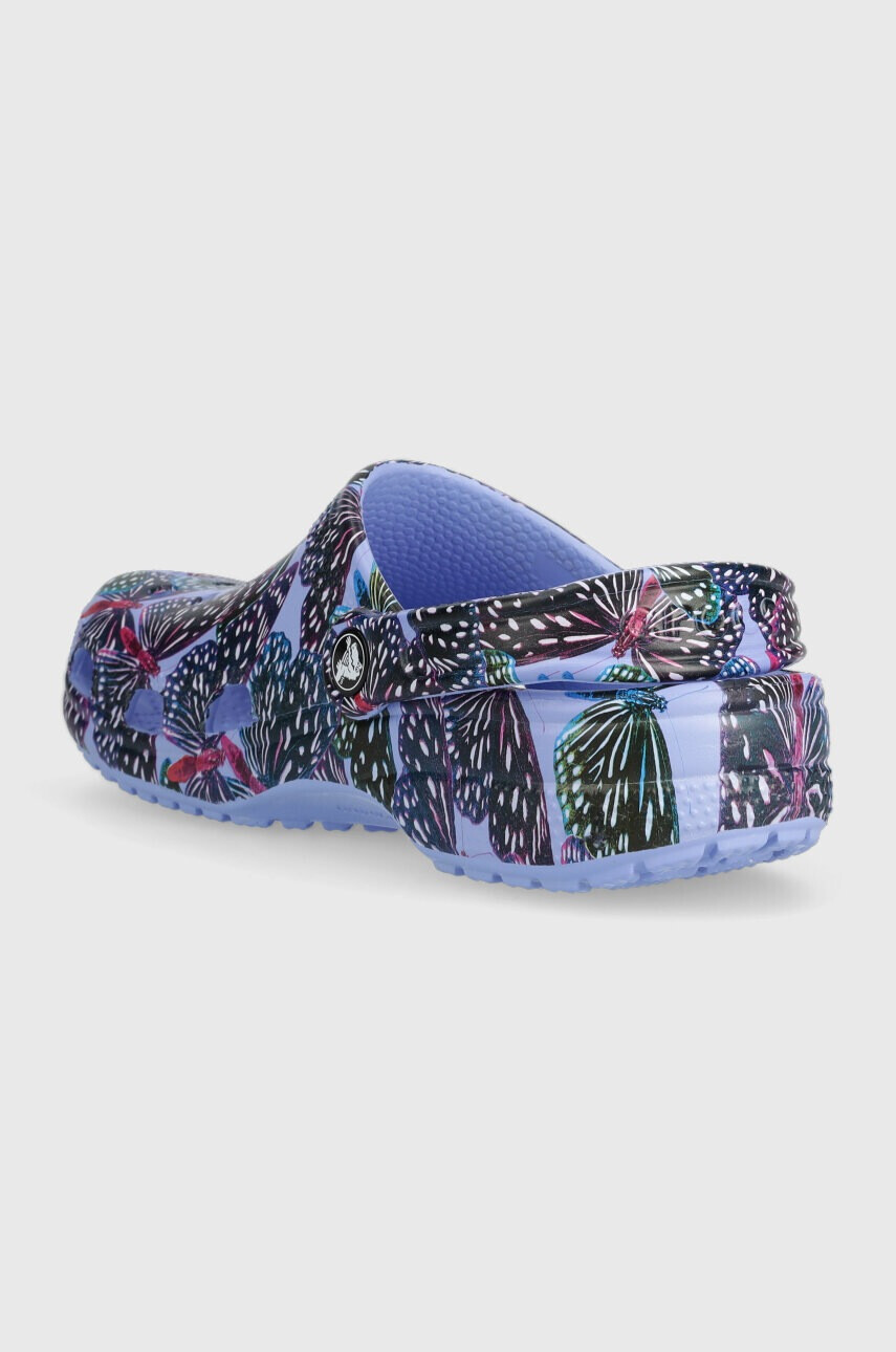 Crocs Чехли Classic Butterfly Clog в лилаво с платформа 208257 - Pepit.bg