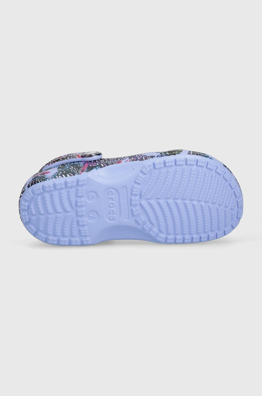 Crocs Чехли Classic Butterfly Clog в лилаво с платформа 208257 - Pepit.bg
