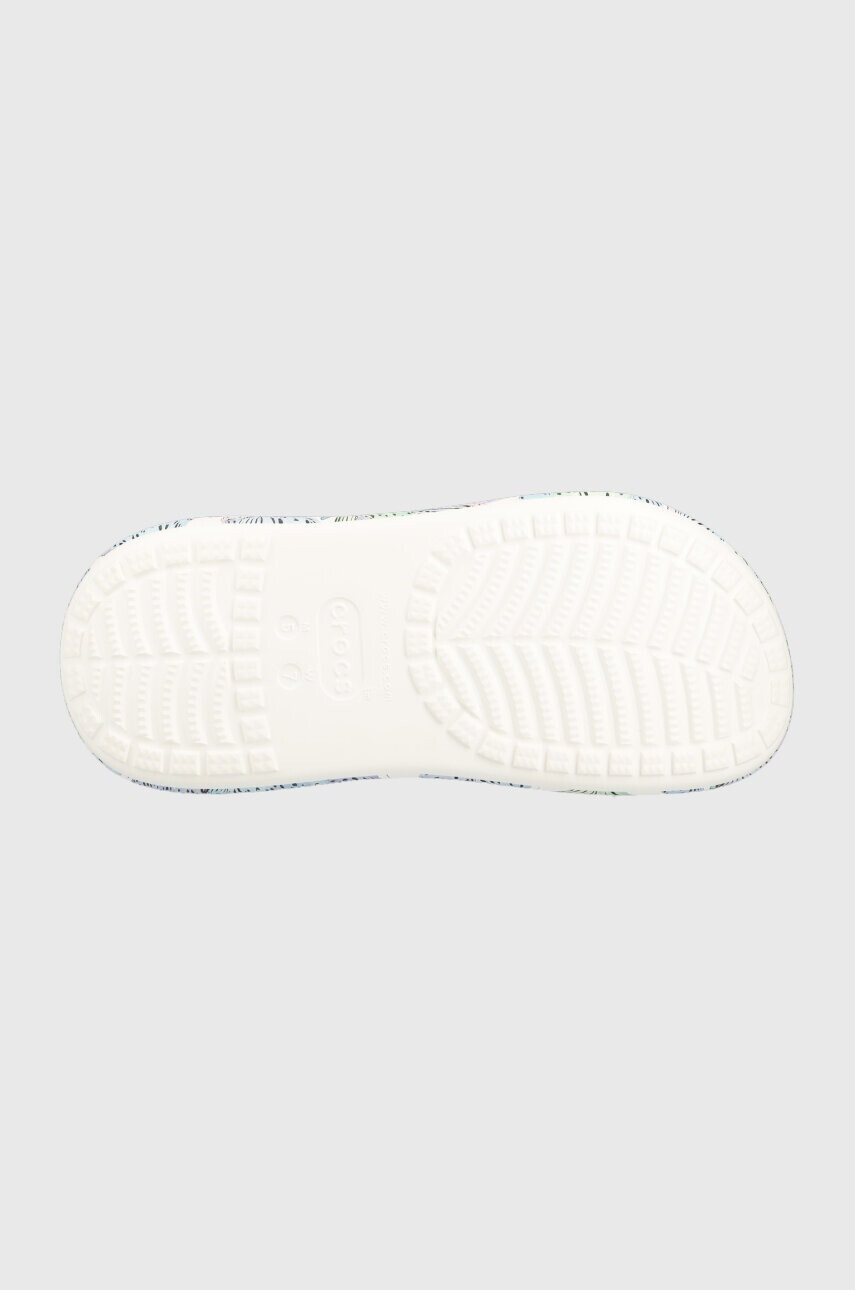Crocs Чехли Classic Crush Butterfly Clog в бяло с платформа 208258 - Pepit.bg