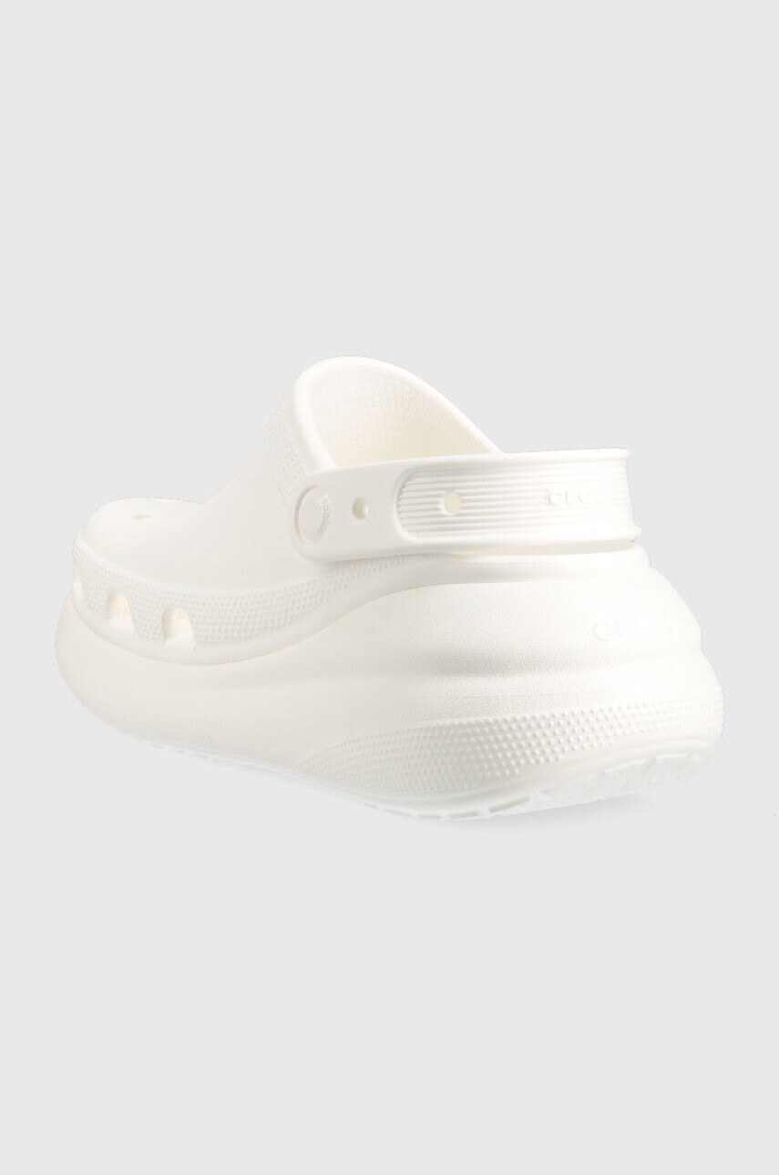 Crocs Чехли Classic Crush Clog в бяло с платформа 207521 - Pepit.bg