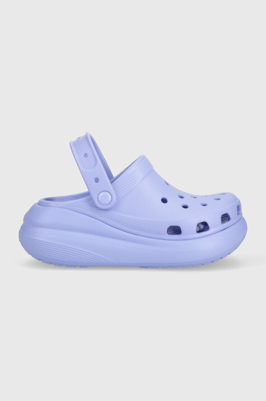 Crocs Чехли Classic Crush Clog в тюркоазено с платформа 207521 - Pepit.bg