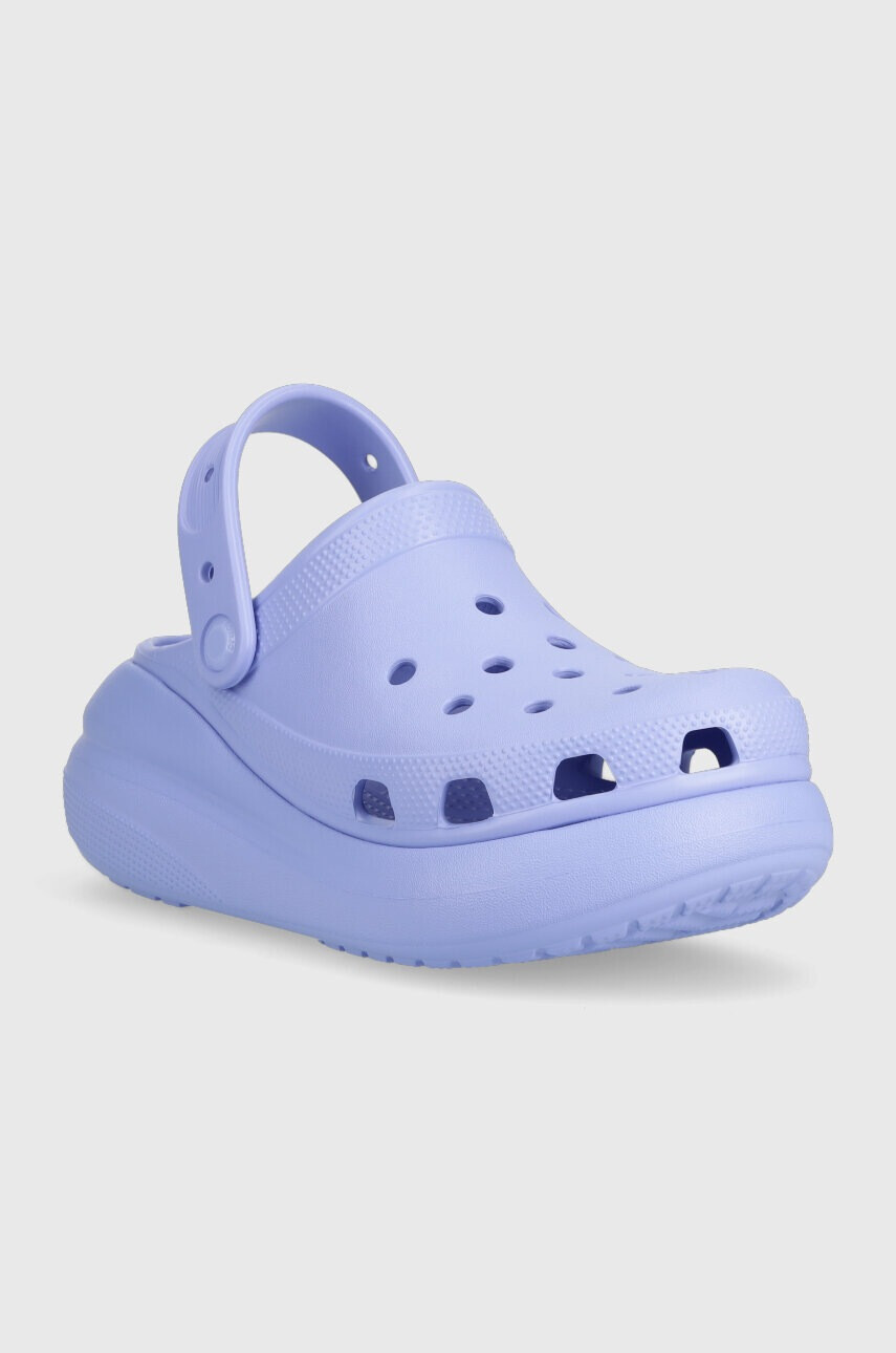 Crocs Чехли Classic Crush Clog в тюркоазено с платформа 207521 - Pepit.bg