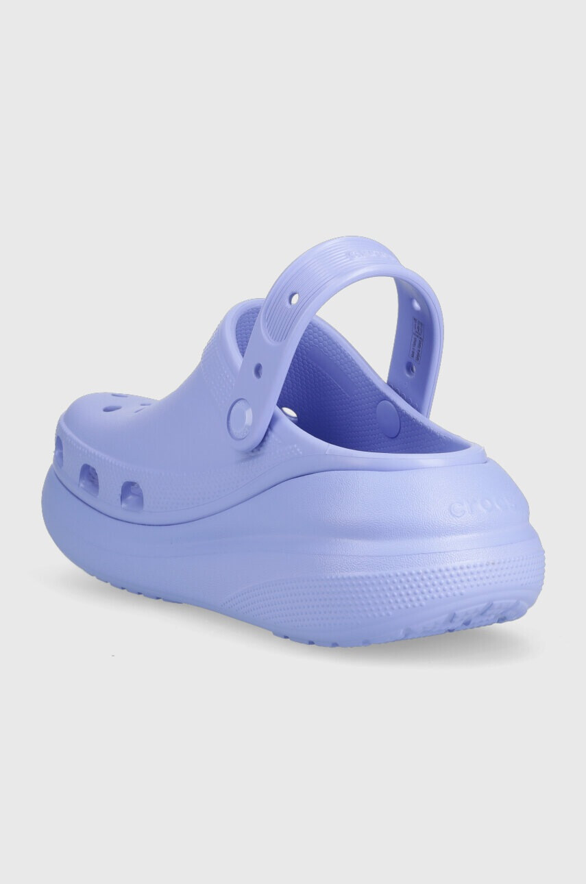 Crocs Чехли Classic Crush Clog в тюркоазено с платформа 207521 - Pepit.bg