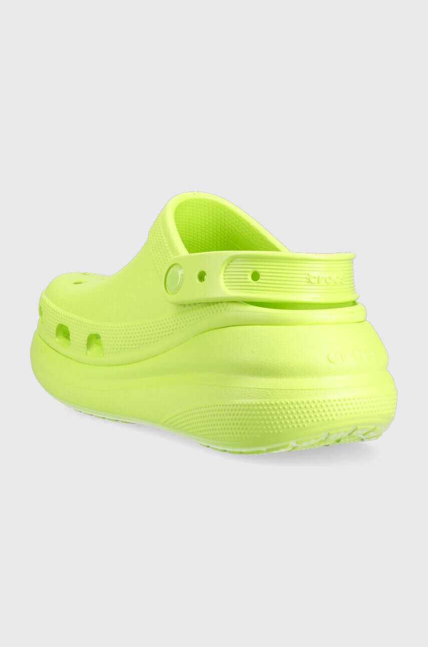 Crocs Чехли Classic Crush Clog в зелено с платформа 207521 - Pepit.bg
