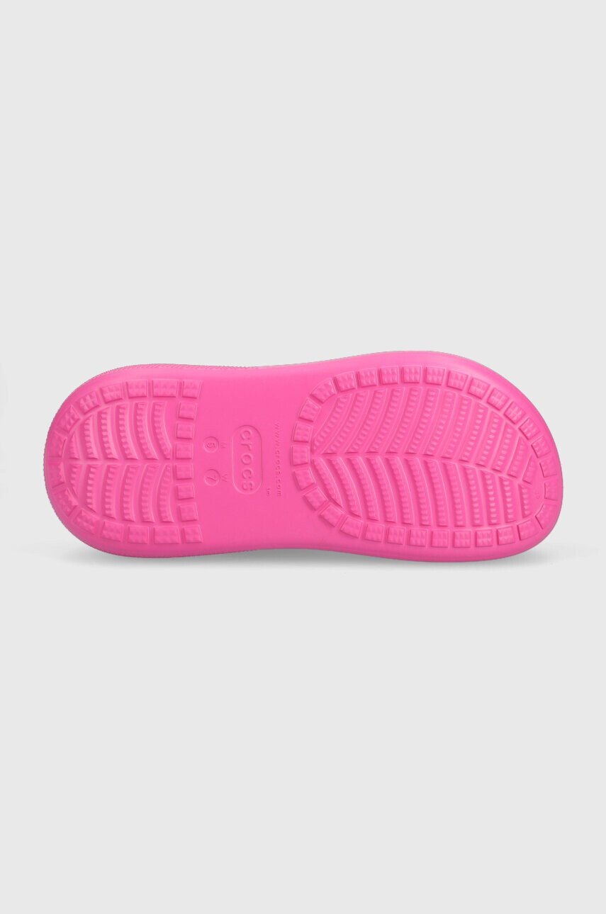 Crocs Чехли Classic Crush Clog в розово с платформа 207521 - Pepit.bg