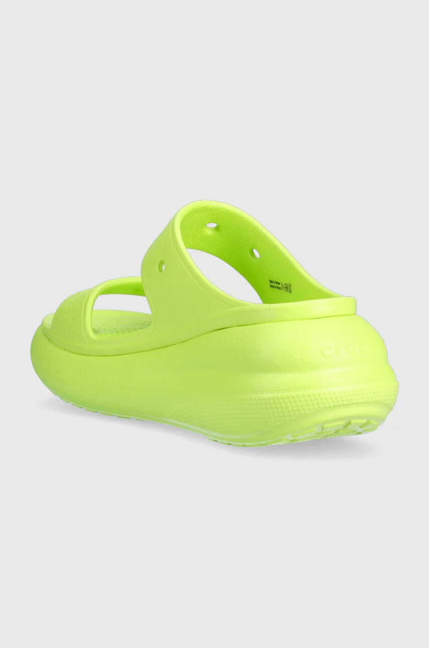 Crocs Чехли CLASSIC CRUSH SANDAL в зелено с платформа 207670 - Pepit.bg