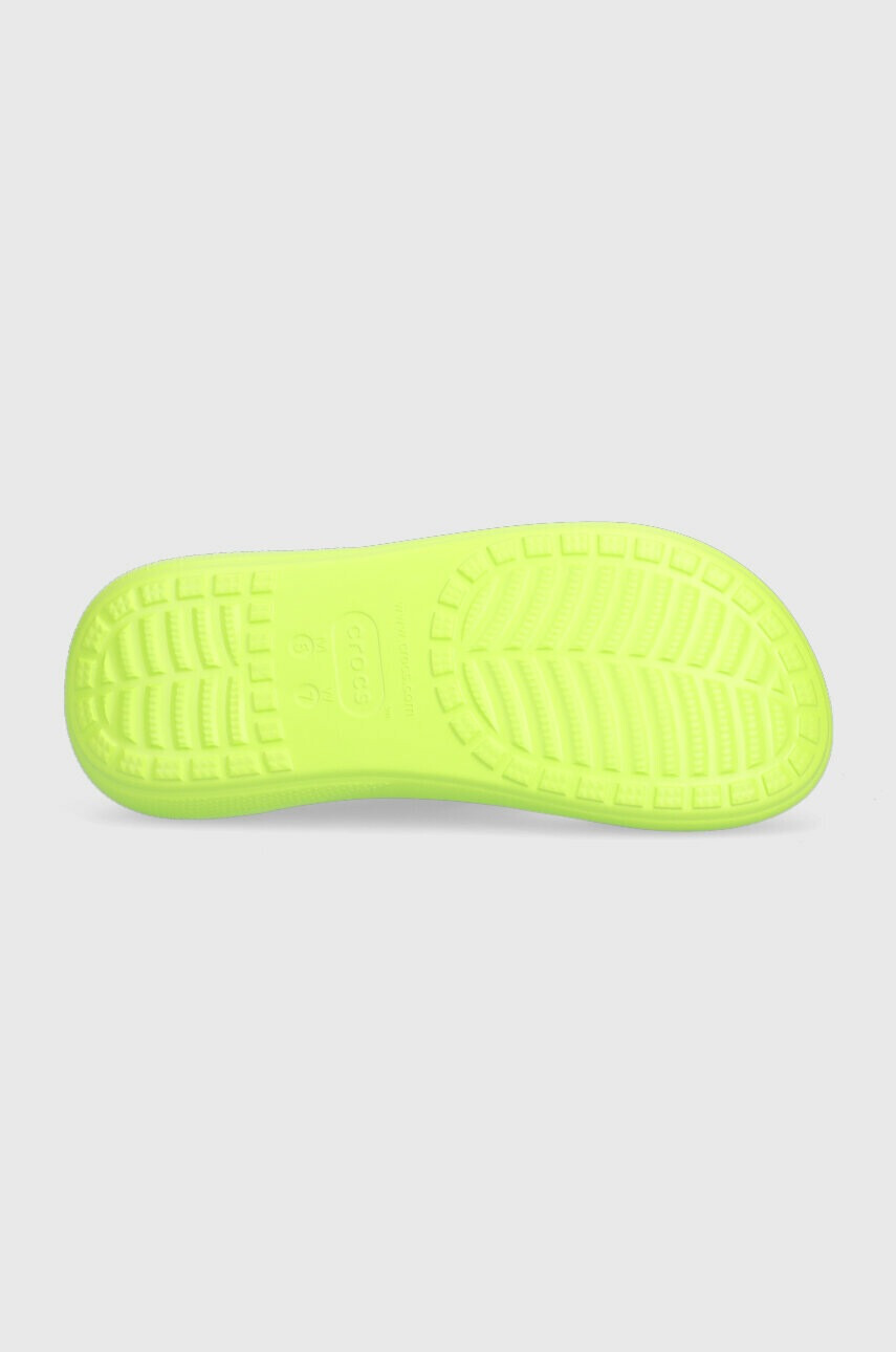 Crocs Чехли CLASSIC CRUSH SANDAL в зелено с платформа 207670 - Pepit.bg