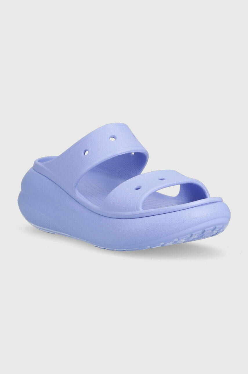 Crocs Чехли CLASSIC CRUSH SANDAL в лилаво с платформа 207670 - Pepit.bg