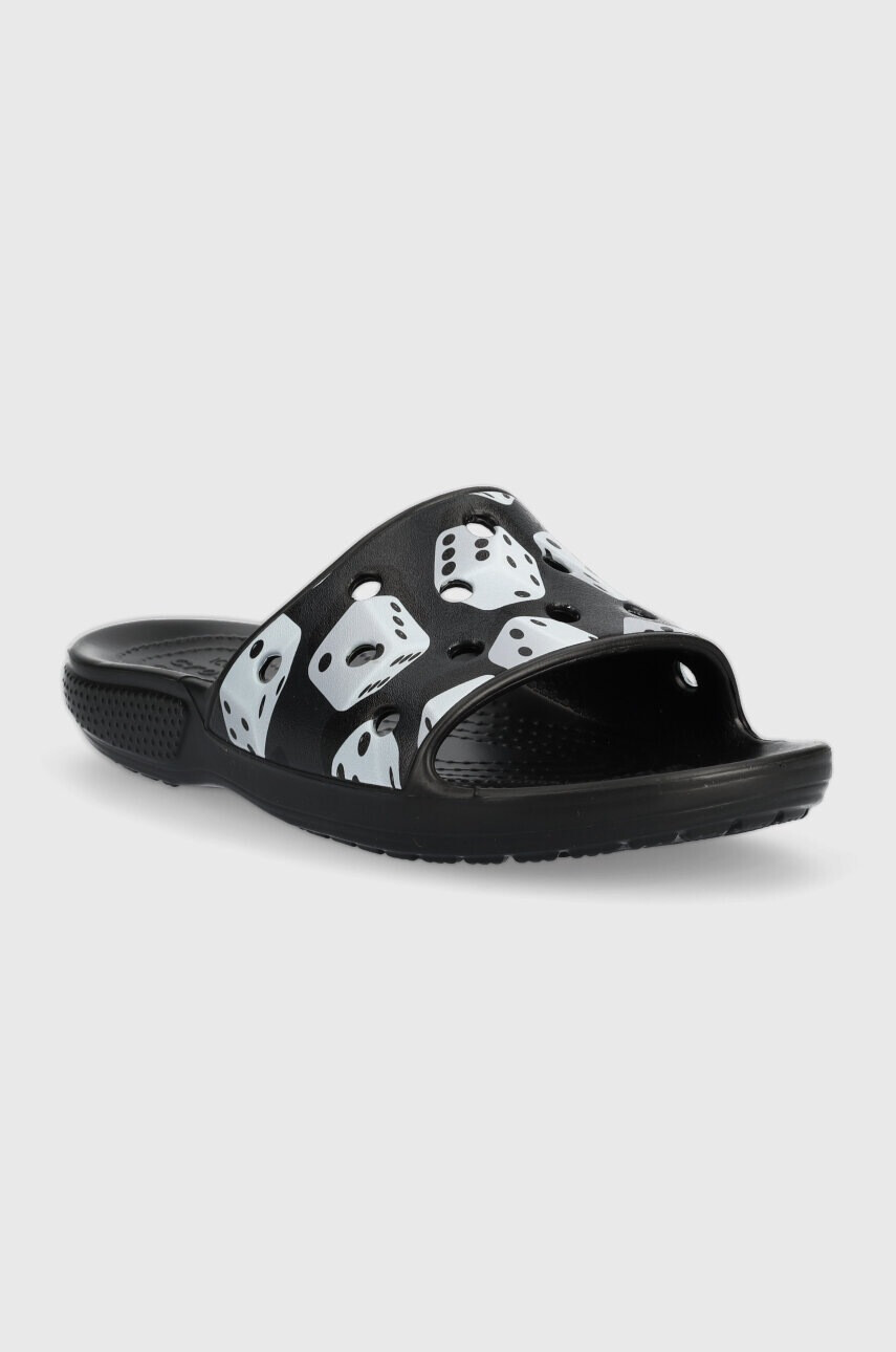 Crocs Чехли Classic Dice Print Slide в черно 208769 - Pepit.bg