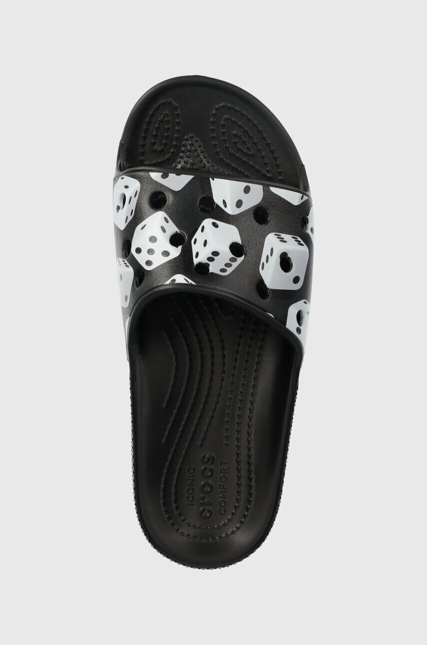 Crocs Чехли Classic Dice Print Slide в черно 208769 - Pepit.bg