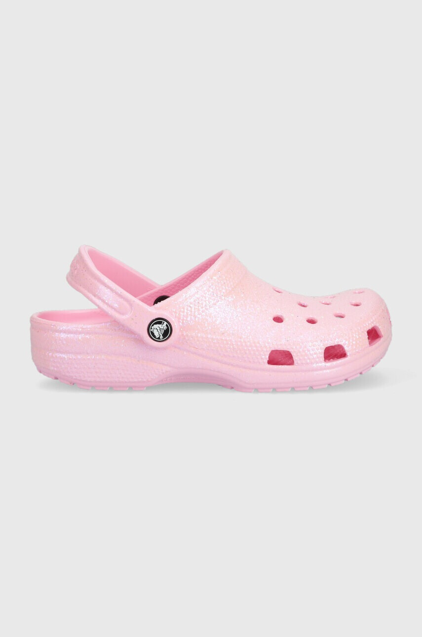 Crocs Чехли Classic Glitter Clog в розово 205942 - Pepit.bg