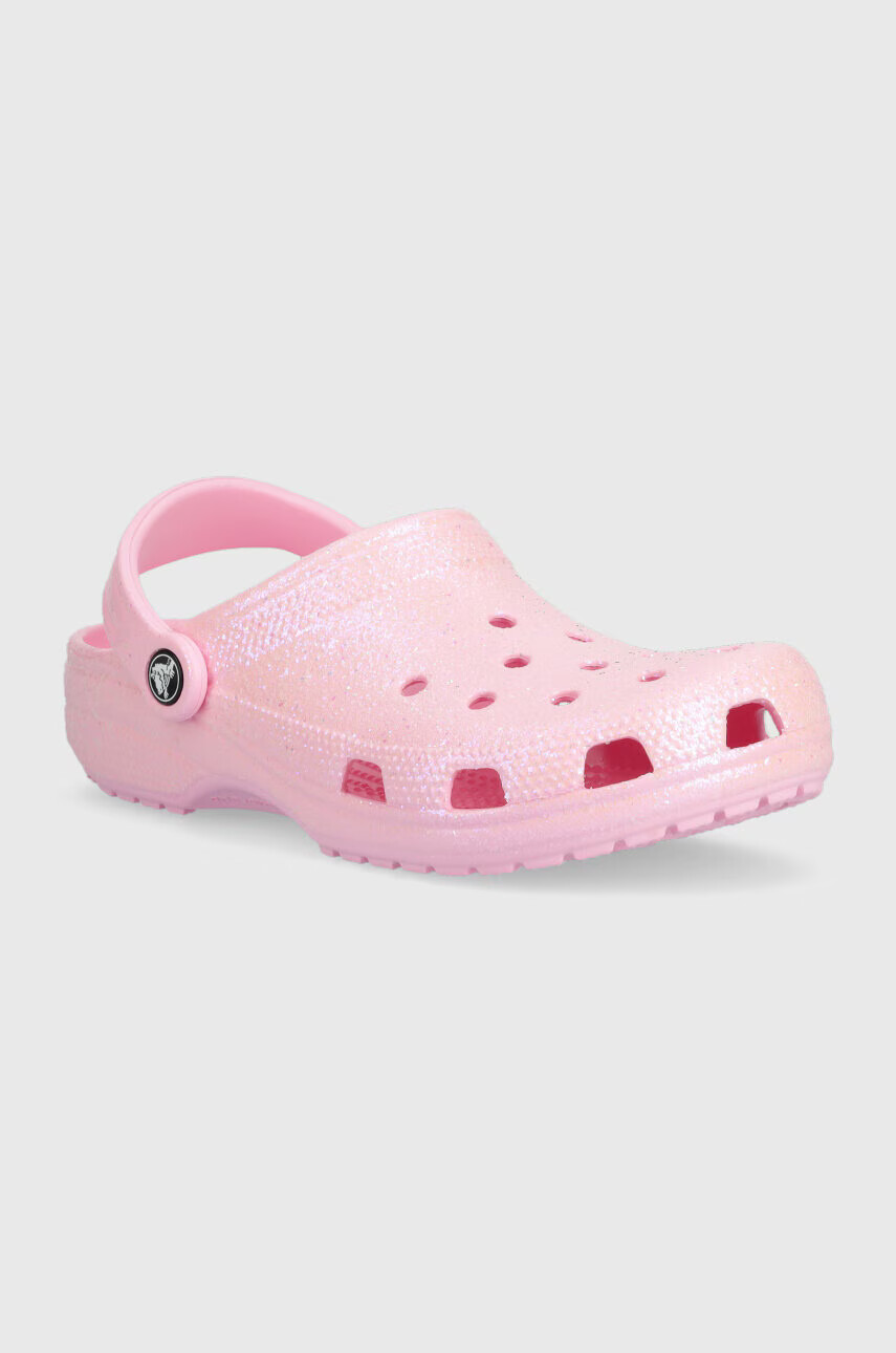 Crocs Чехли Classic Glitter Clog в розово 205942 - Pepit.bg