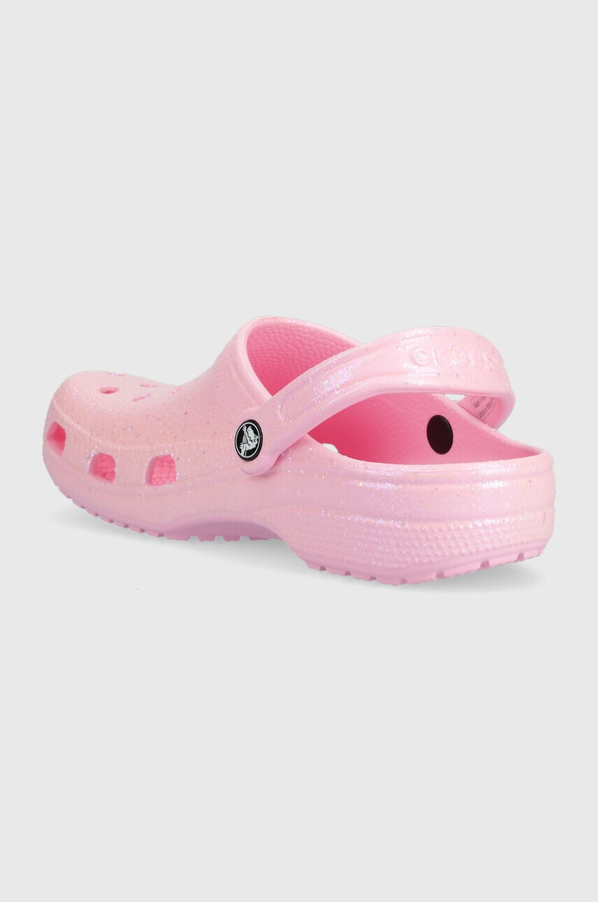 Crocs Чехли Classic Glitter Clog в розово 205942 - Pepit.bg