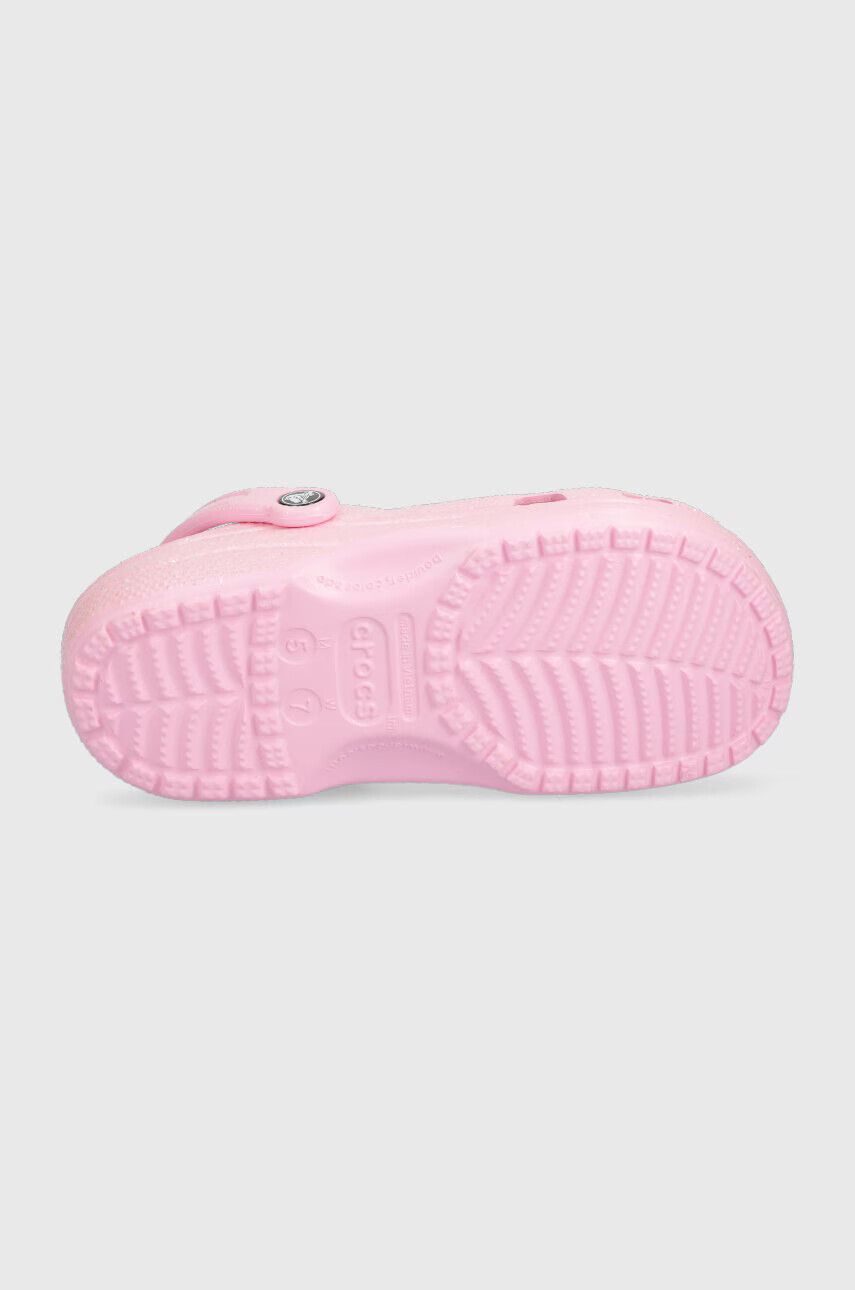 Crocs Чехли Classic Glitter Clog в розово 205942 - Pepit.bg