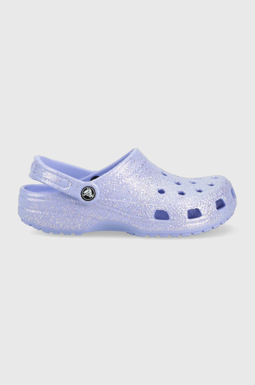 Crocs Чехли Classic Glitter Clog в лилаво 205942 - Pepit.bg
