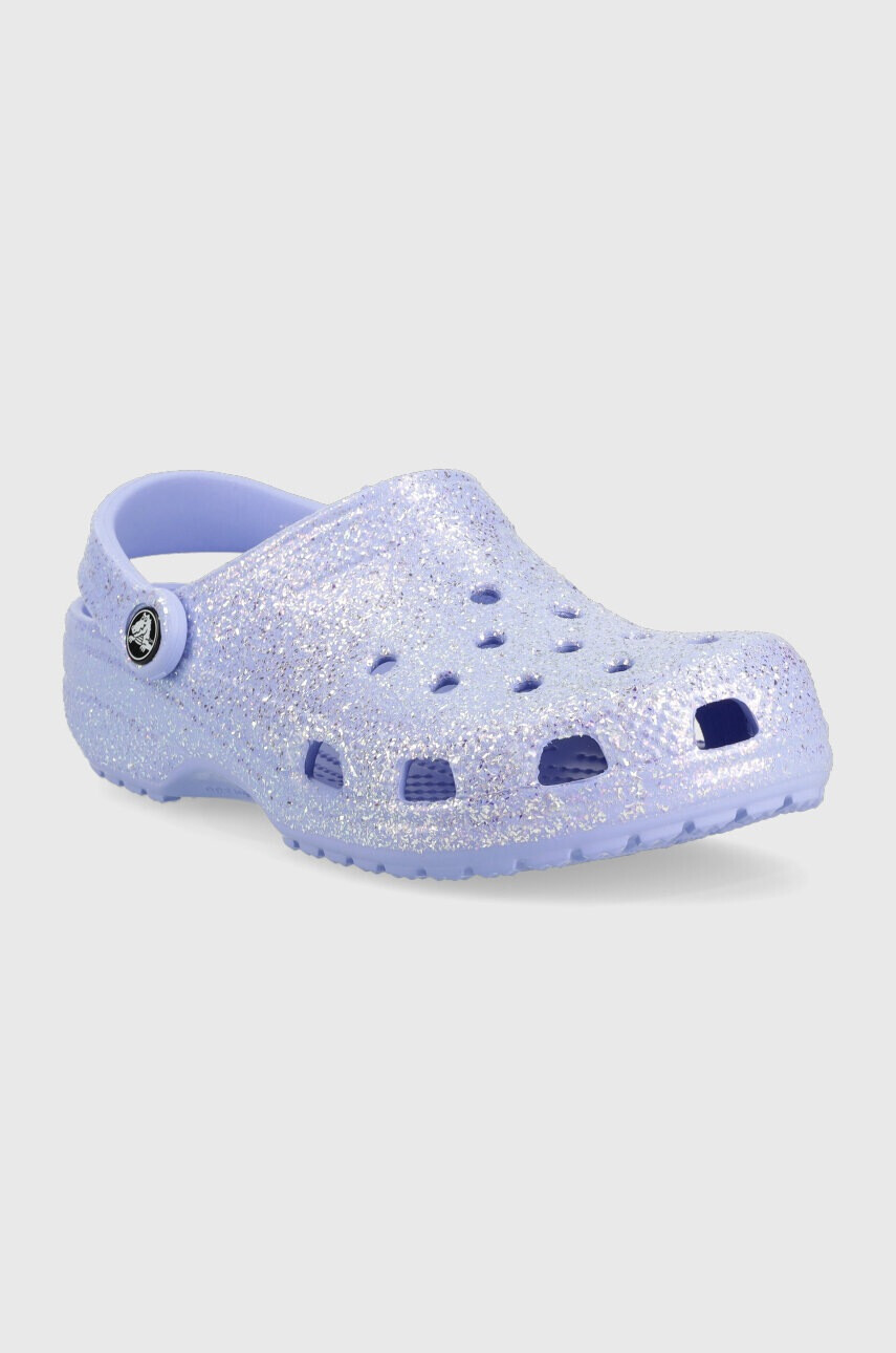 Crocs Чехли Classic Glitter Clog в лилаво 205942 - Pepit.bg