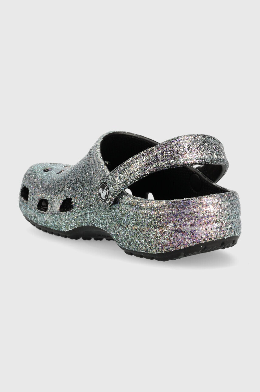 Crocs Чехли Classic Glitter Clog в сребристо 205942 - Pepit.bg