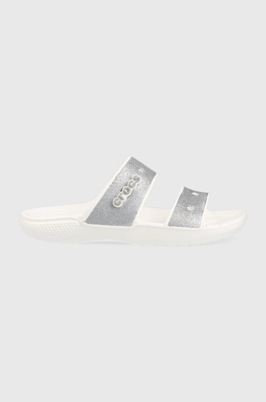 Crocs Чехли Classic Glitter II Sandal в сребристо 207769 - Pepit.bg