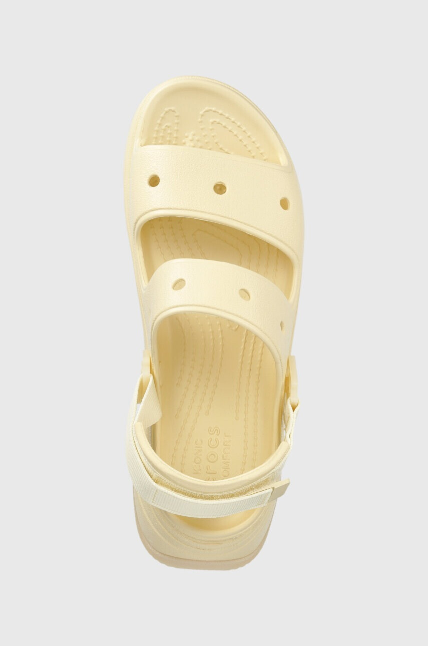 Crocs Чехли Classic Hiker Xscape Sandal в бежово с платформа 208181 - Pepit.bg
