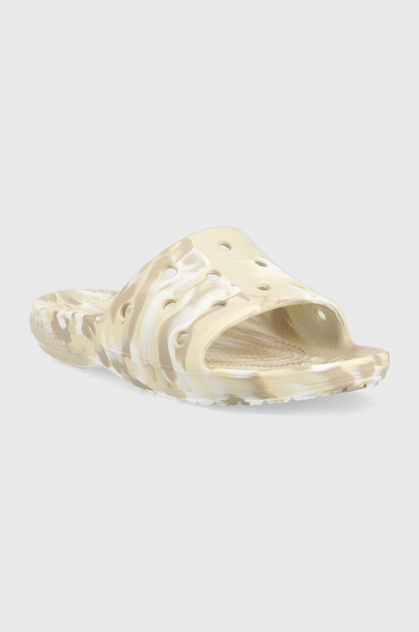Crocs Чехли Classic Marbled Slide в бежово 206879 - Pepit.bg