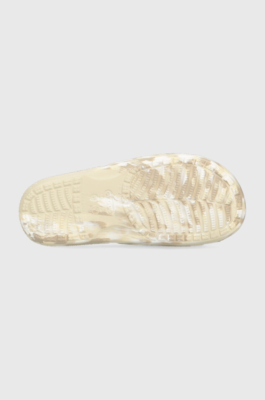 Crocs Чехли Classic Marbled Slide в бежово 206879 - Pepit.bg