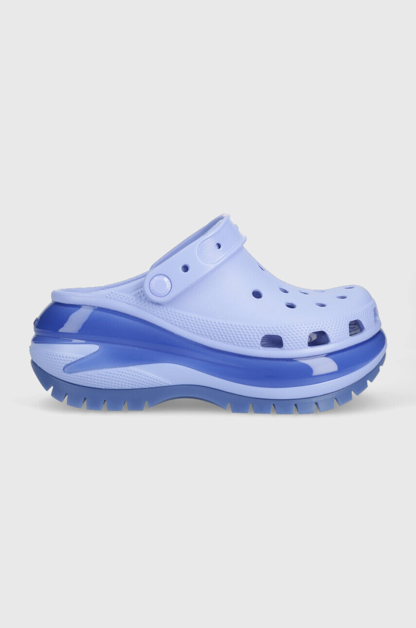 Crocs Чехли Classic Mega Crush Clog в лилаво с платформа 207988 - Pepit.bg