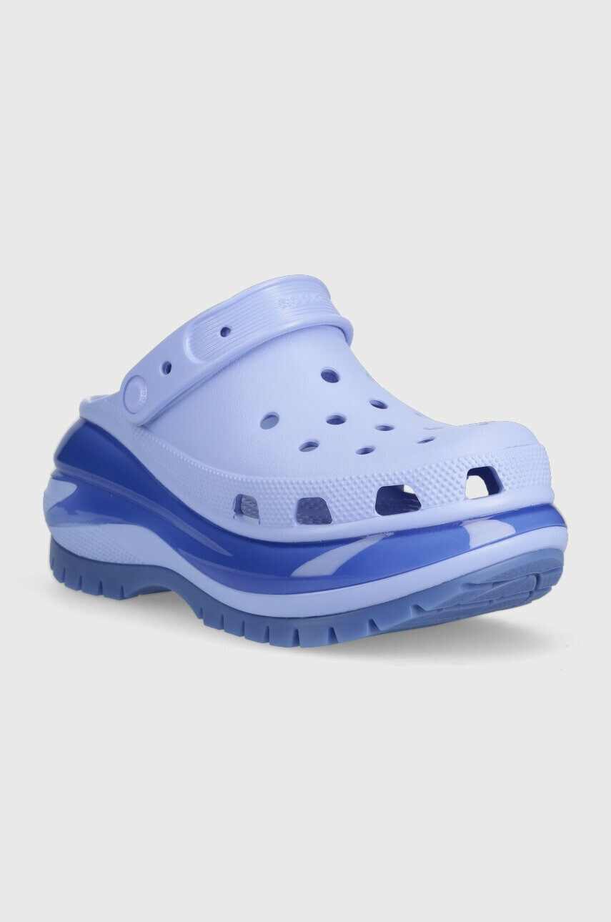 Crocs Чехли Classic Mega Crush Clog в лилаво с платформа 207988 - Pepit.bg