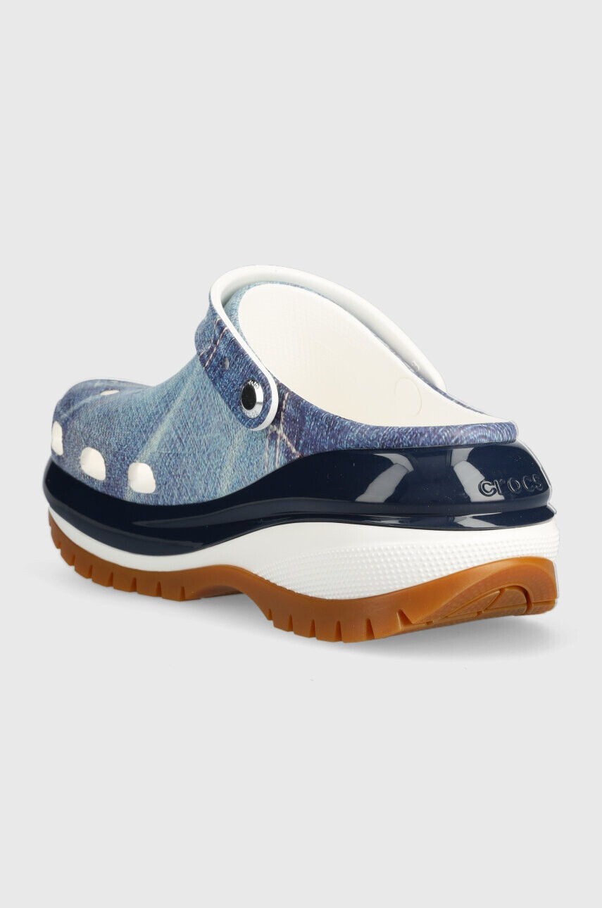 Crocs Чехли Classic Mega Crush Denim Clog - Pepit.bg