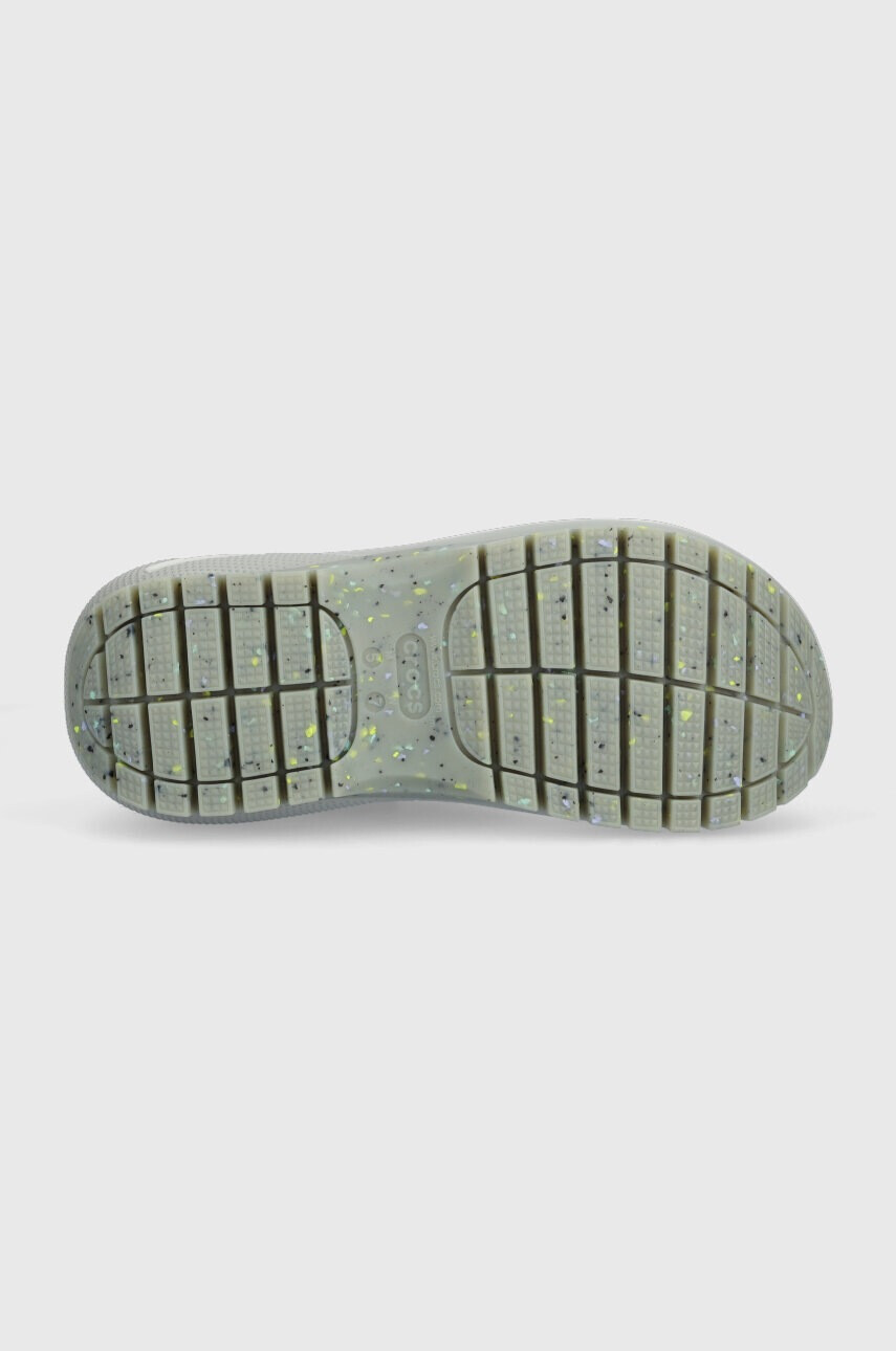 Crocs Чехли Classic Mega Crush Sandal в сиво с платформа 207989 - Pepit.bg