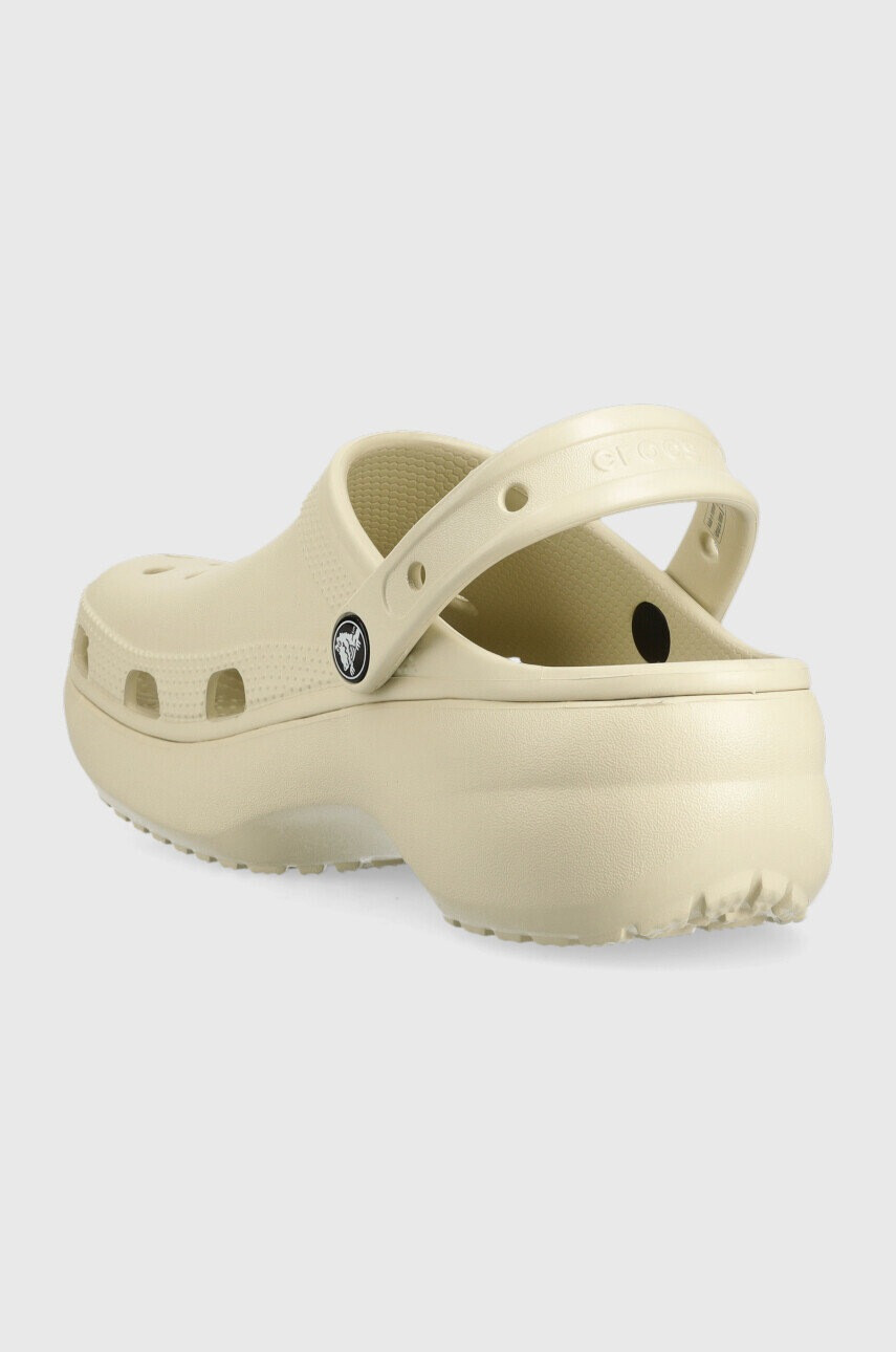 Crocs Чехли Classic Platform Clog Classic Platform Clog W в бежово с платформа 206750 - Pepit.bg