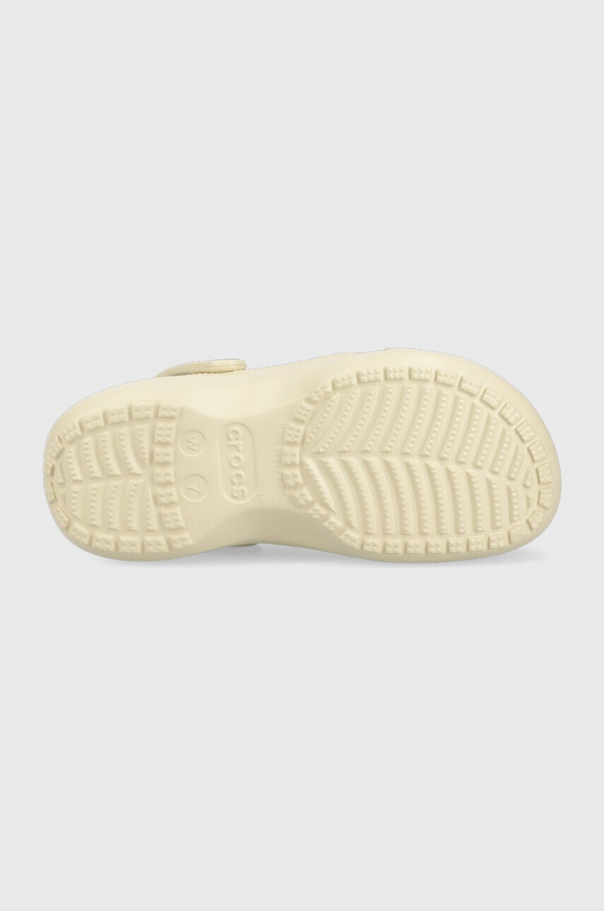Crocs Чехли Classic Platform Clog Classic Platform Clog W в бежово с платформа 206750 - Pepit.bg