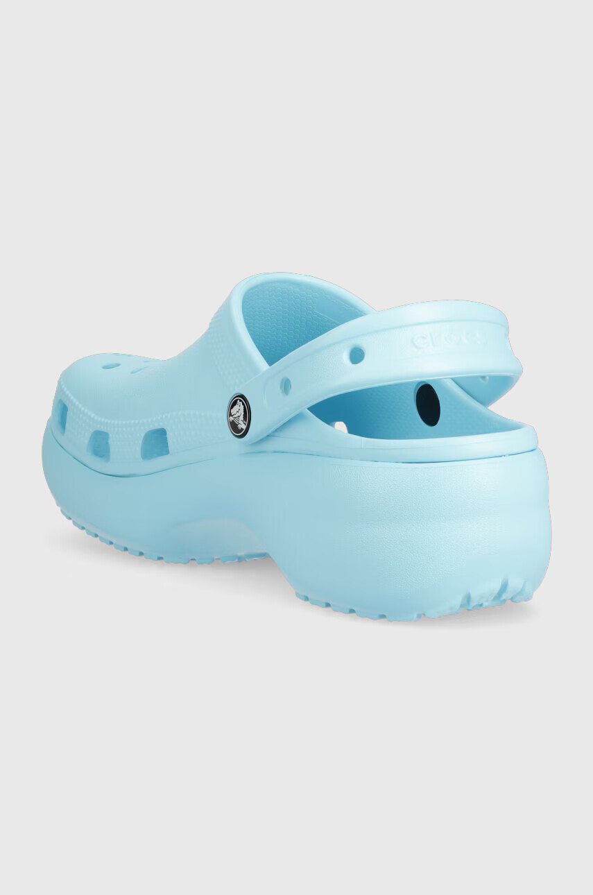 Crocs Чехли Classic Platform Clog в синьо с платформа 206750 - Pepit.bg