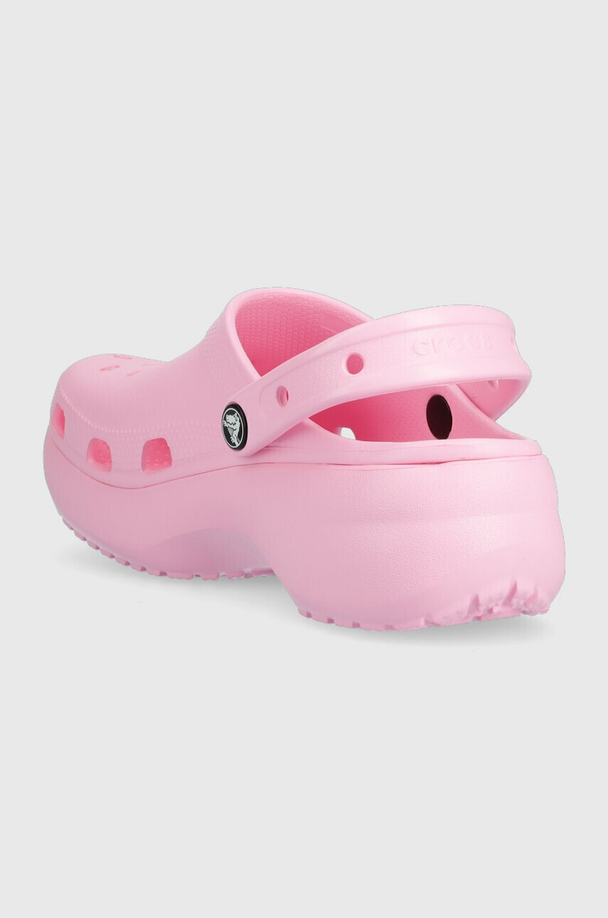 Crocs Чехли CLASSIC PLATFORM CLOG WOMEN в розово с платформа 206750 - Pepit.bg