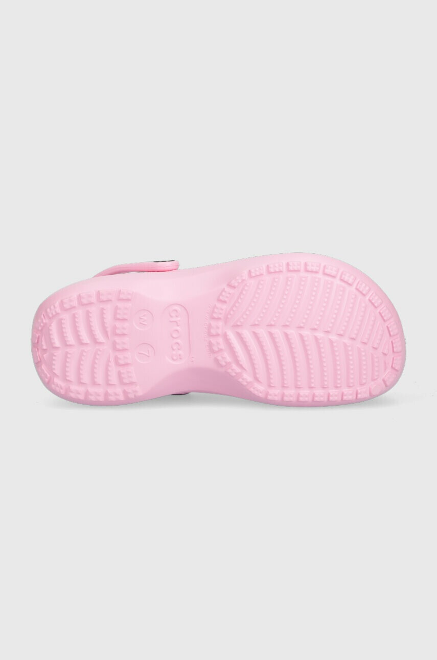 Crocs Чехли CLASSIC PLATFORM CLOG WOMEN в розово с платформа 206750 - Pepit.bg