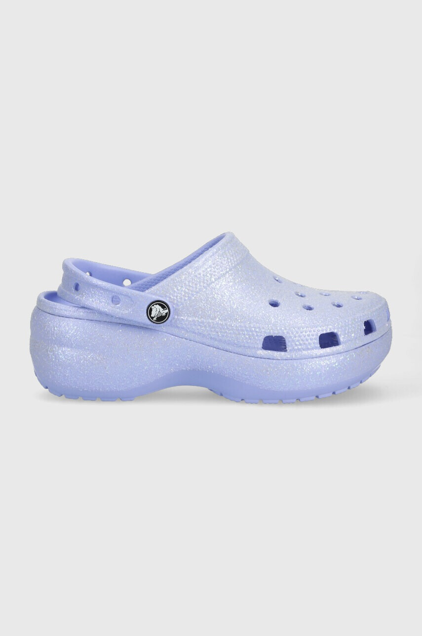 Crocs Чехли Classic Platform Glitter Clog - Pepit.bg
