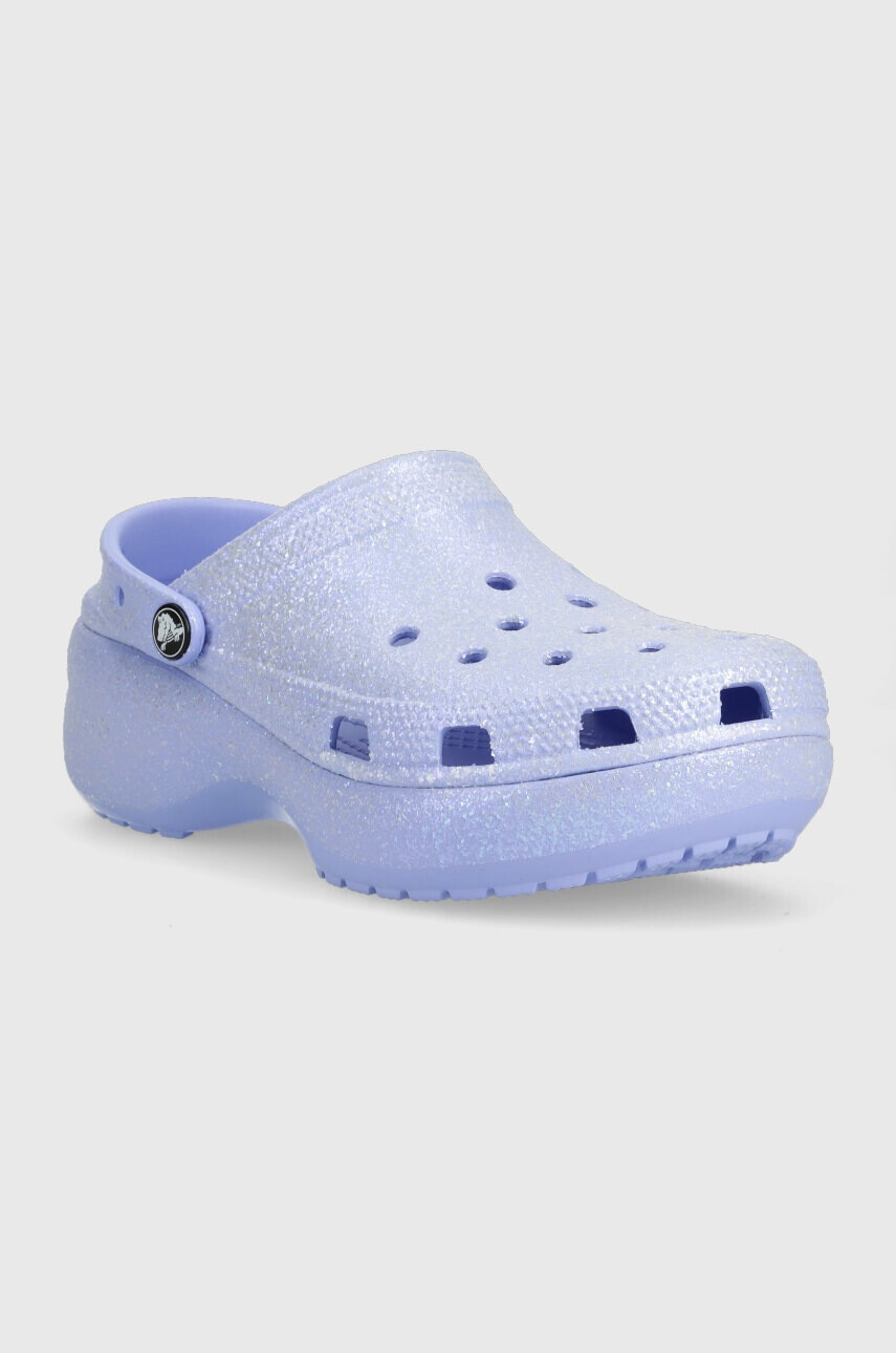 Crocs Чехли Classic Platform Glitter Clog - Pepit.bg