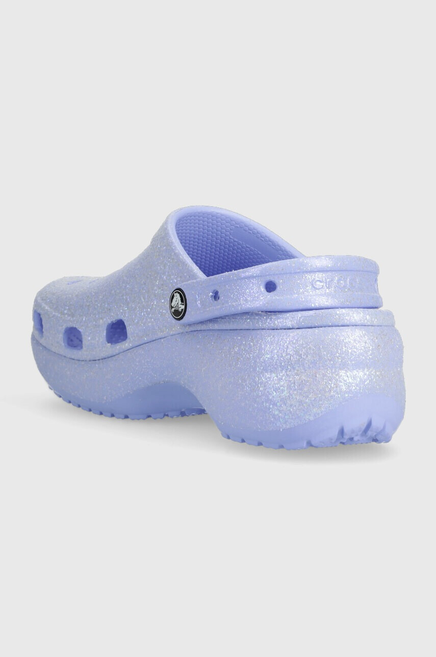 Crocs Чехли Classic Platform Glitter Clog - Pepit.bg