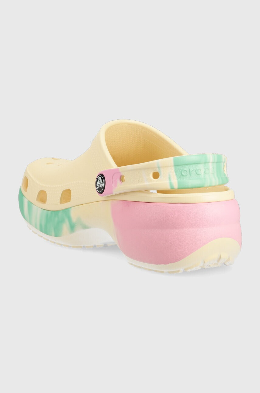 Crocs Чехли Classic Platform Ombre Clog в бежово с платформа 208278 - Pepit.bg