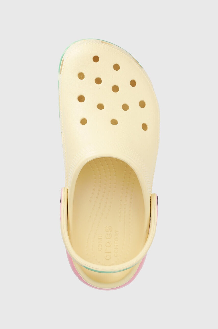 Crocs Чехли Classic Platform Ombre Clog в бежово с платформа 208278 - Pepit.bg