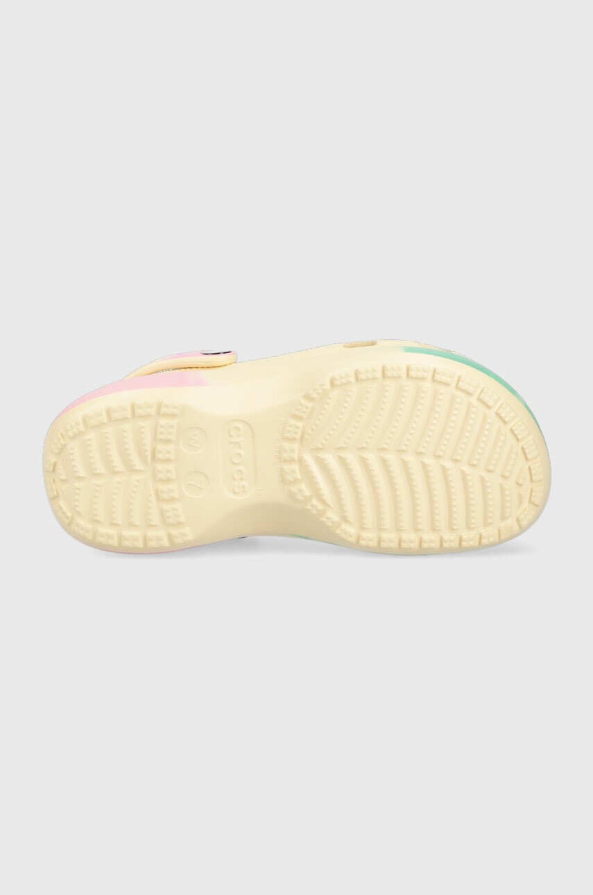 Crocs Чехли Classic Platform Ombre Clog в бежово с платформа 208278 - Pepit.bg