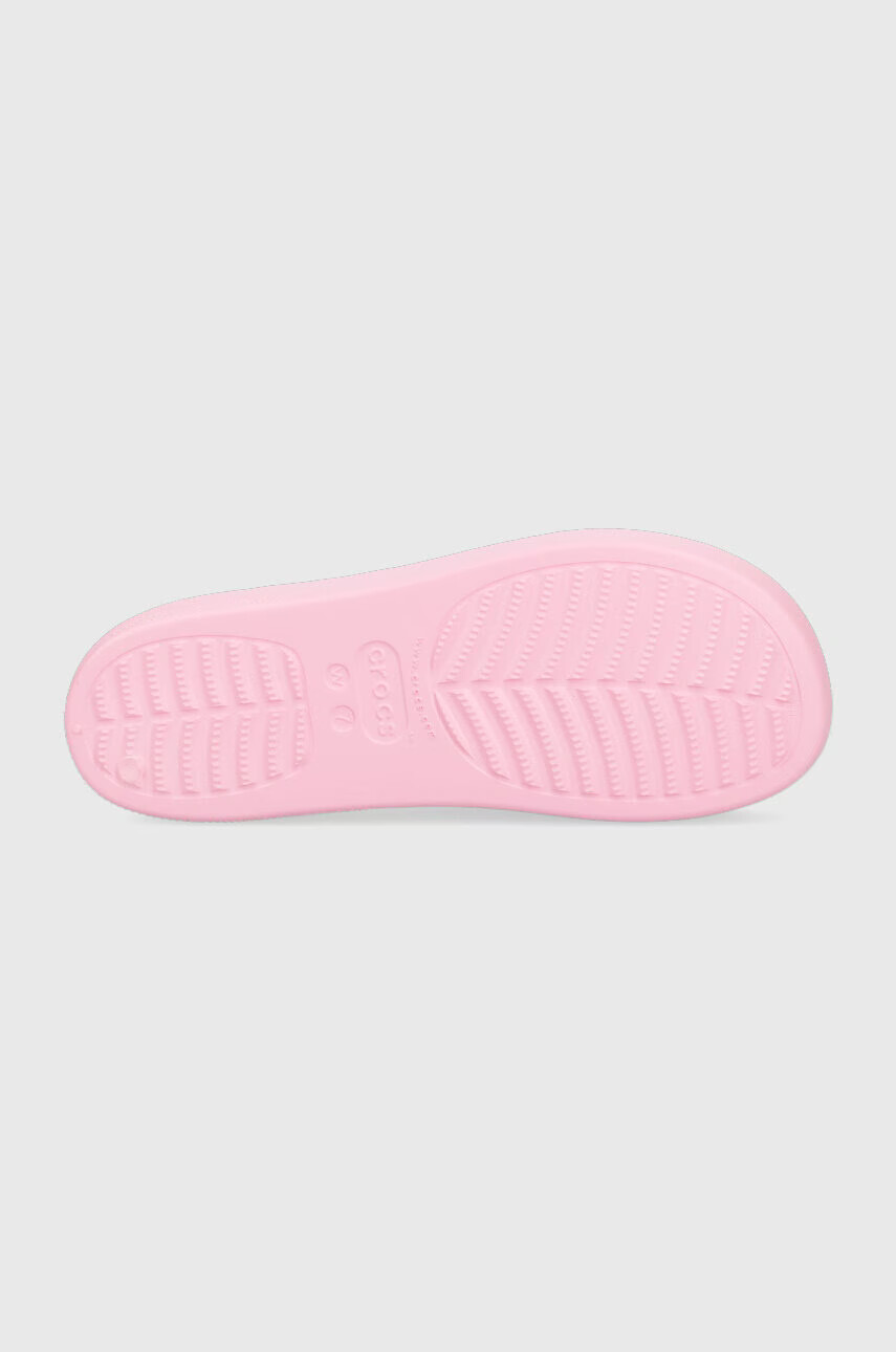 Crocs Чехли Classic Platform Slide в розово с платформа 208180 - Pepit.bg