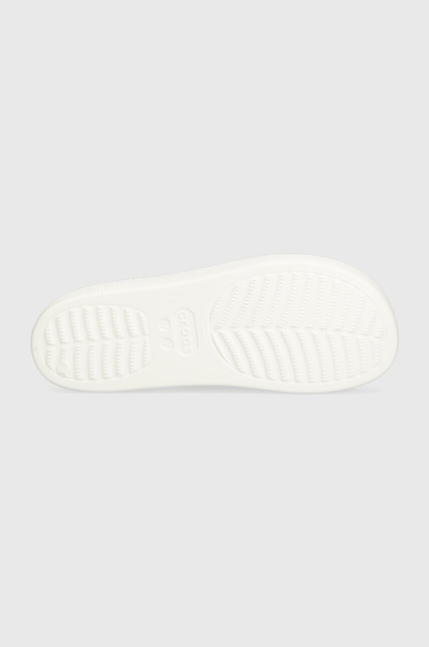 Crocs Чехли Classic Platform Slide в бяло с платформа 208180 - Pepit.bg