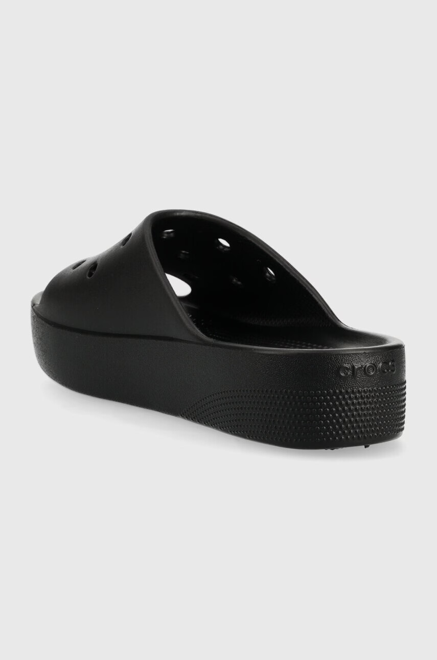 Crocs Чехли Classic Platform Slide в черно с платформа 208180 - Pepit.bg