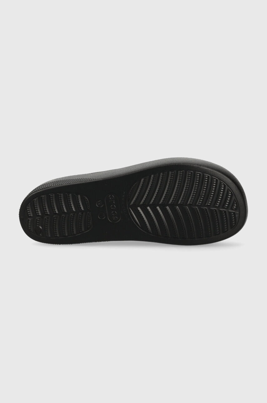 Crocs Чехли Classic Platform Slide в черно с платформа 208180 - Pepit.bg