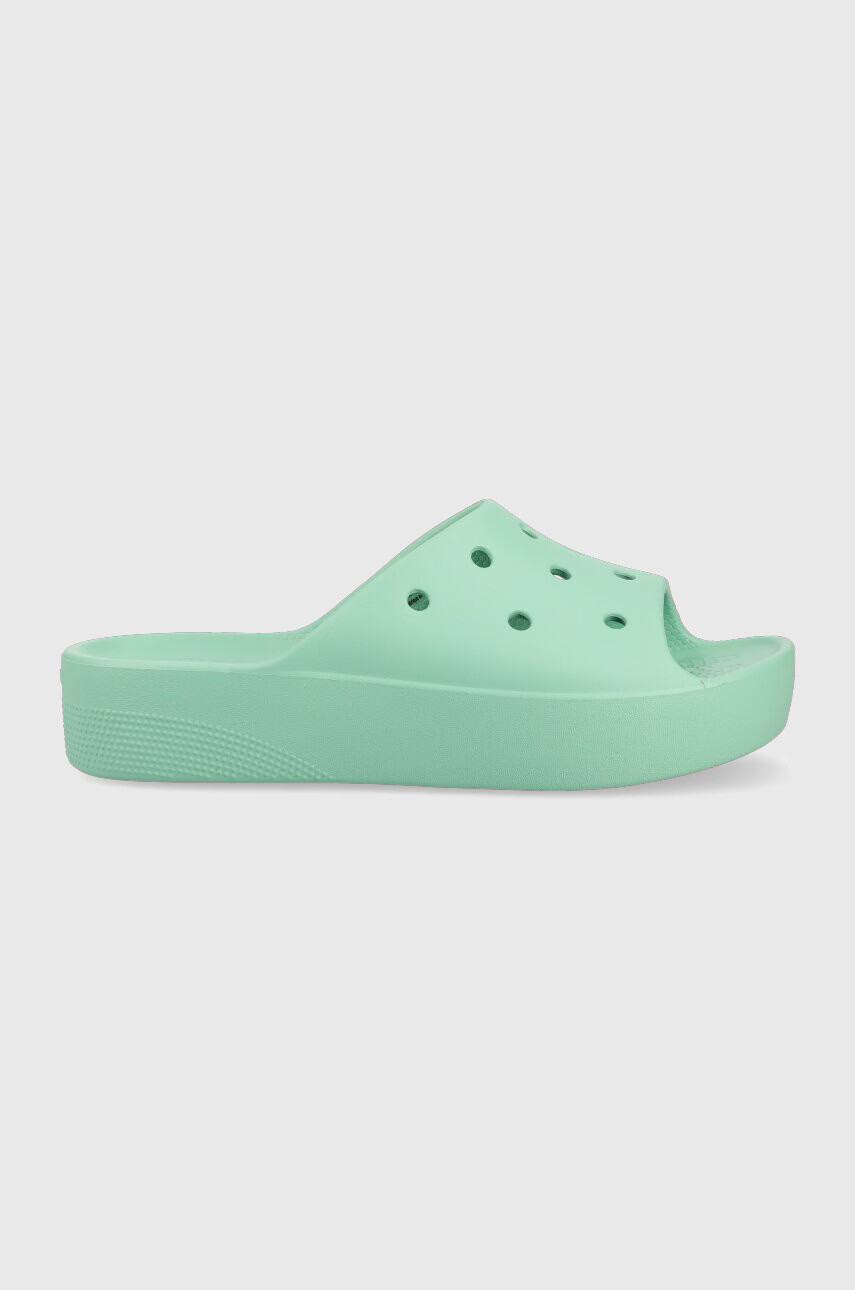 Crocs Чехли Classic Platform Slide в тюркоазено 208180 - Pepit.bg