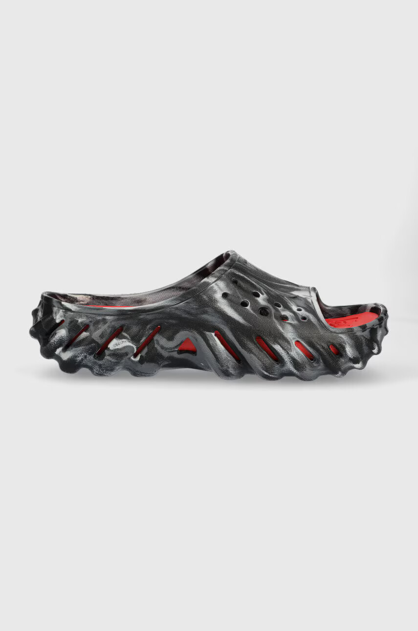 Crocs Чехли Echo Marbled Slide в черно 208467 - Pepit.bg