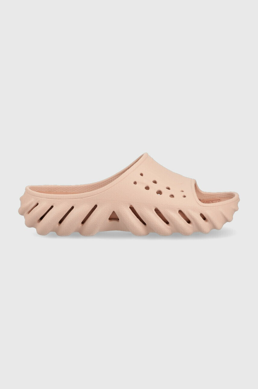 Crocs Чехли ECHO SLIDE в розово с платформа 208170 - Pepit.bg