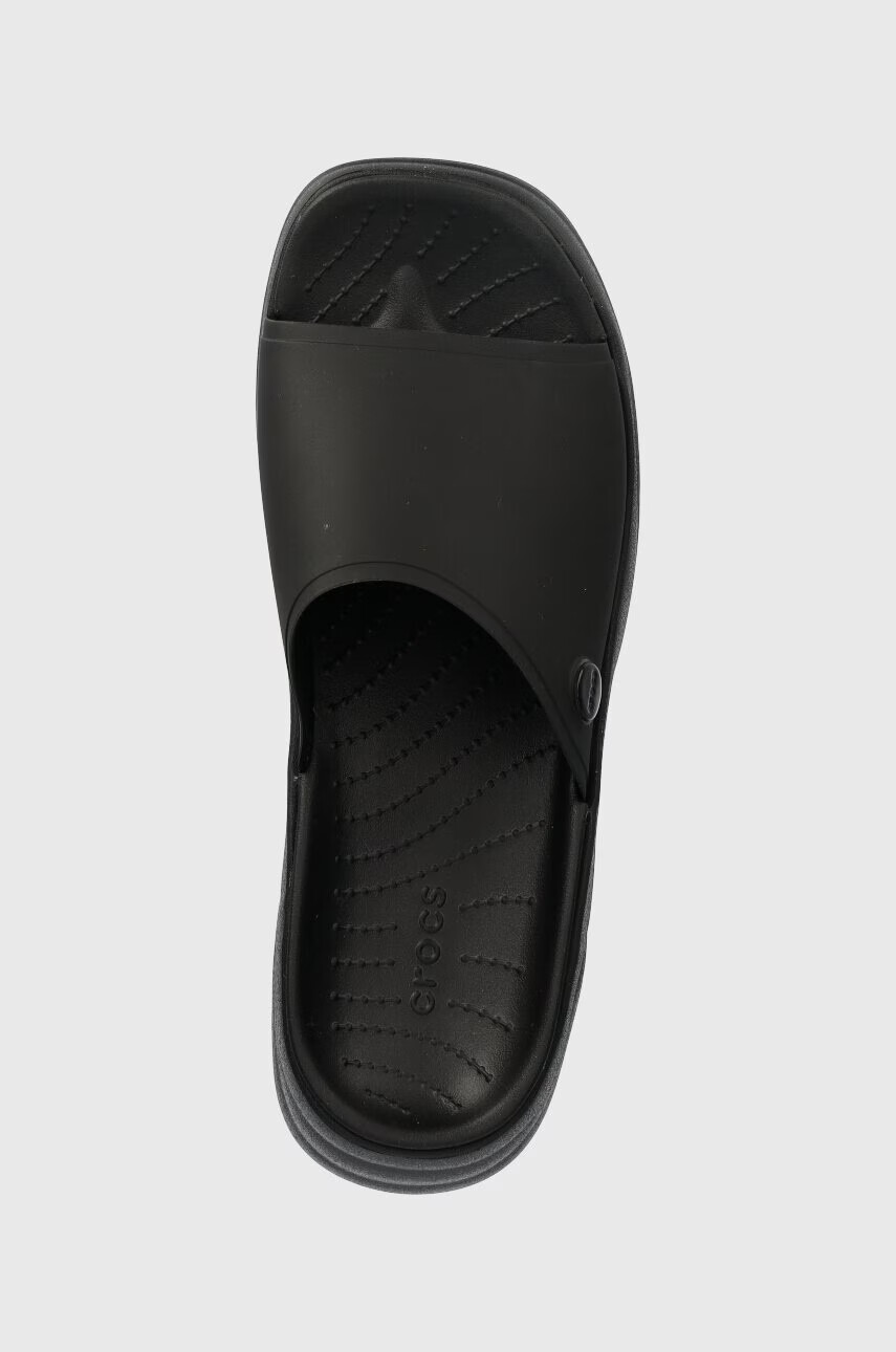 Crocs Чехли Skyline Slide в черно с платформа 208182 - Pepit.bg