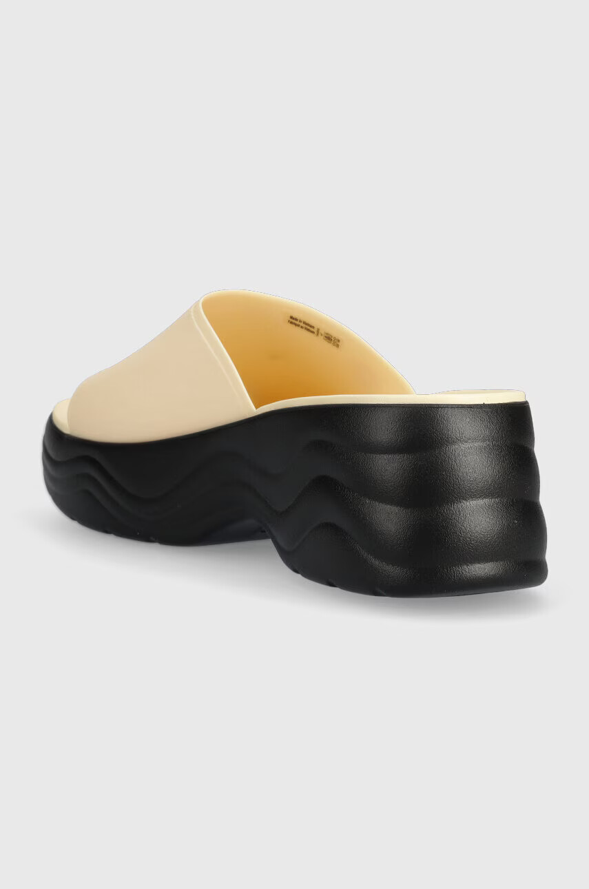 Crocs Чехли Skyline Slide в бежово с платформа 208182 - Pepit.bg